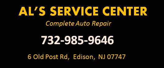 Al's Service Center - Complete Auto Repair:  732-985-9646; 6 Old Post Road, Edison, NJ 08817